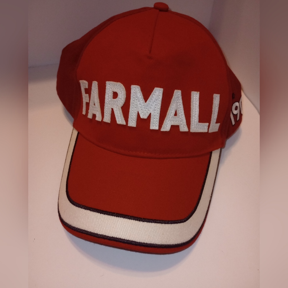 Farmall Tractor brand adjustable strap hat